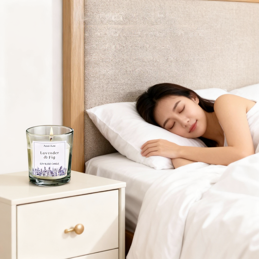 Asian Aura - Lavender & Fig | Scented Soy Wax | Premium Glass Jar