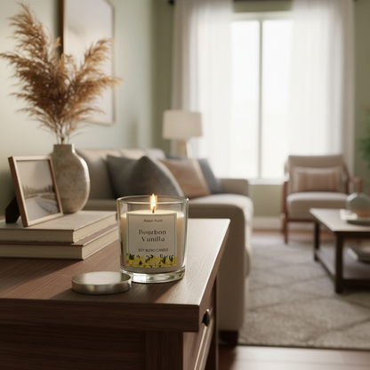 Asian Aura - Bourbon vanilla | Scented Soy Wax | Premium Glass Jar
