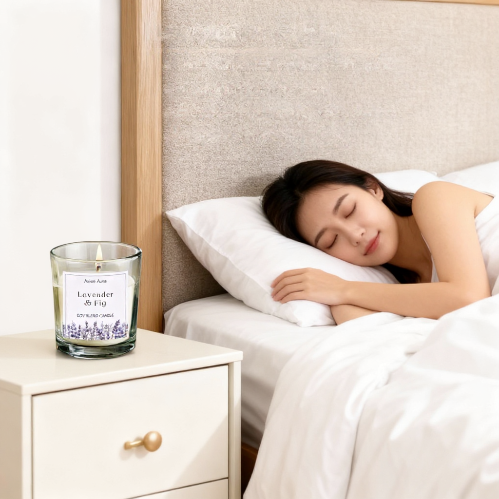 Asian Aura - Lavender & Fig | Scented Soy Wax | Premium Glass Jar